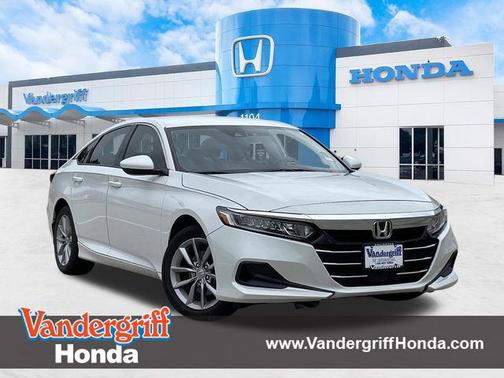 Platinum White Pearl 2021 Honda Accord LX 1.5T