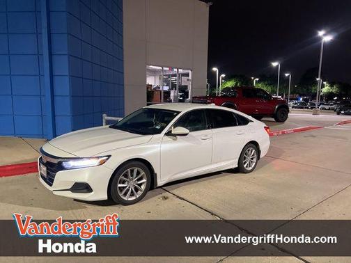 Platinum White Pearl 2021 Honda Accord LX 1.5T