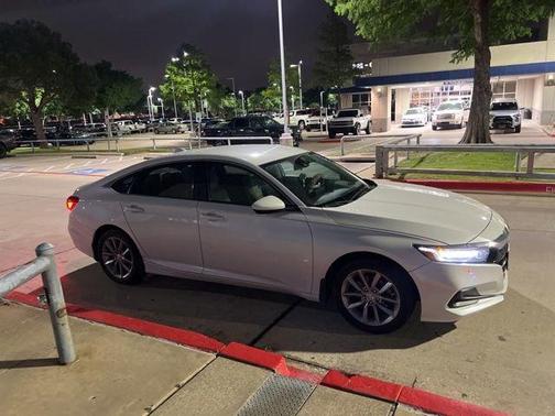 Platinum White Pearl 2021 Honda Accord LX 1.5T