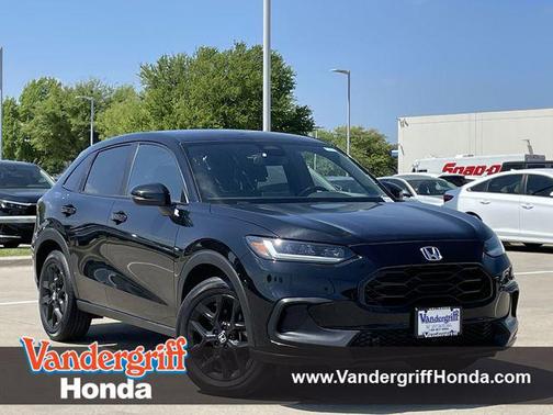 Crystal Black Pearl 2025 Honda HR-V AWD Sport