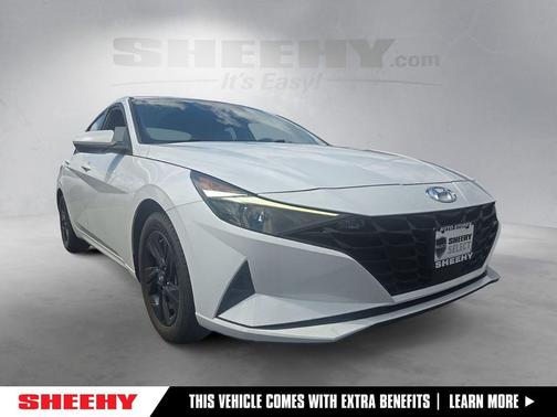 Quartz White 2021 Hyundai ELANTRA SEL