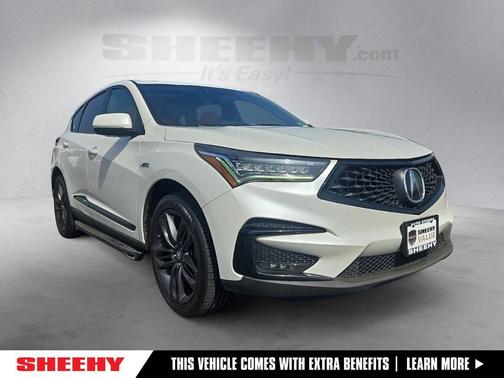 White Diamond Pearl 2019 Acura RDX A-Spec