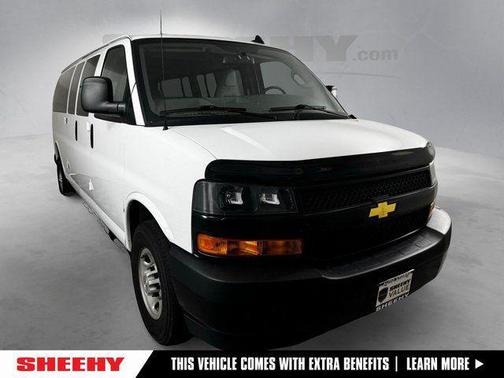 Summit White 2023 Chevrolet Express 3500 RWD 3500 Extended Wheelbase LS