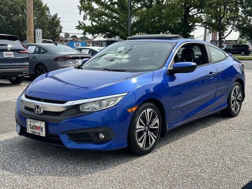 Aegean Blue Metallic 2016 Honda Civic EX-L