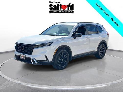 Platinum White Pearl 2025 Honda CR-V Hybrid Sport Touring AWD