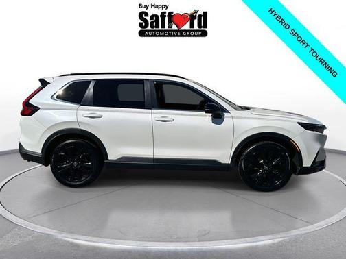 Platinum White Pearl 2025 Honda CR-V Hybrid Sport Touring AWD