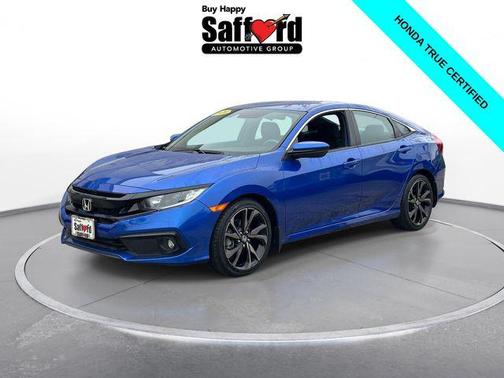 Aegean Blue Metallic 2020 Honda Civic Sport