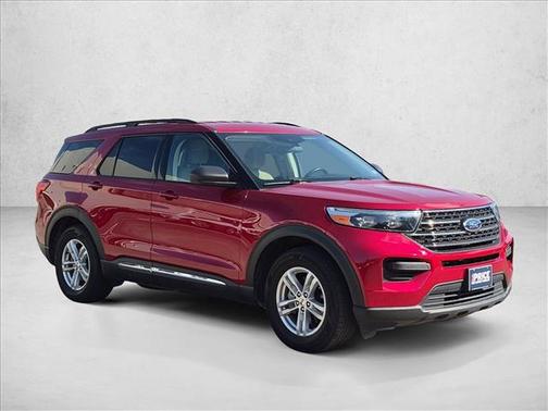 Jewel Red Metallic Tinted Clearcoat 2022 Ford Explorer XLT