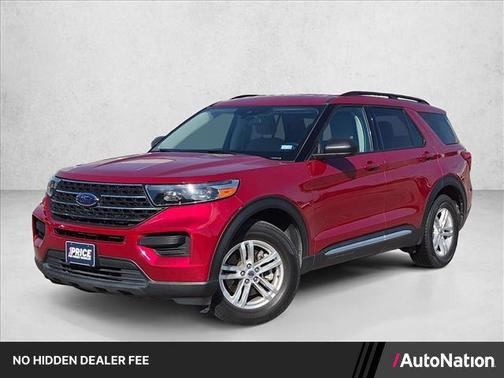 Jewel Red Metallic Tinted Clearcoat 2022 Ford Explorer XLT
