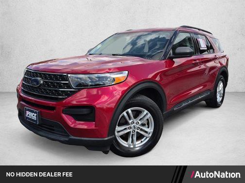 Jewel Red Metallic Tinted Clearcoat 2022 Ford Explorer XLT