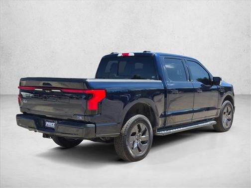 Antimatter Blue Metallic 2023 Ford F-150 Lightning LARIAT