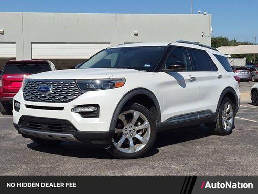 Star White Metallic Tri-Coat 2020 Ford Explorer Platinum