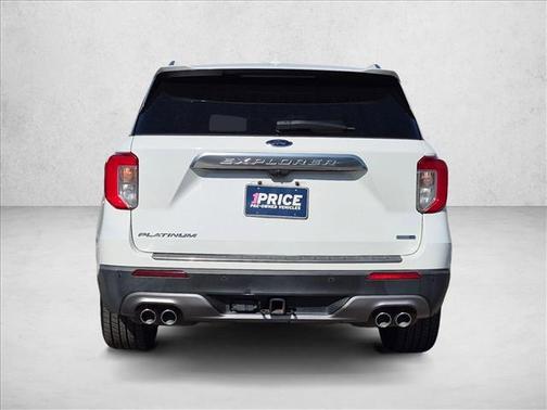 Star White Metallic Tri-Coat 2020 Ford Explorer Platinum
