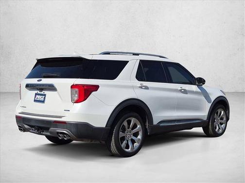 Star White Metallic Tri-Coat 2020 Ford Explorer Platinum