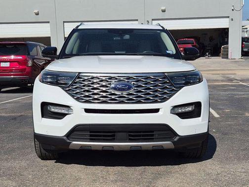 Star White Metallic Tri-Coat 2020 Ford Explorer Platinum
