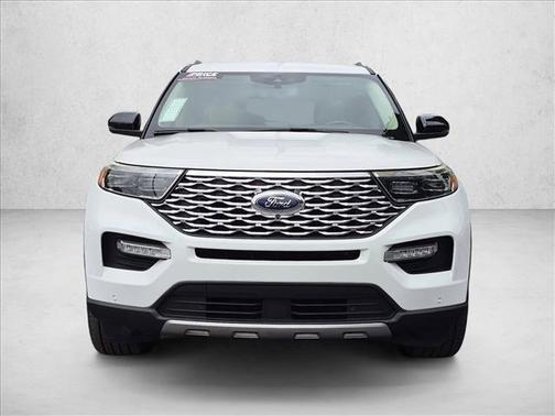 Star White Metallic Tri-Coat 2020 Ford Explorer Platinum