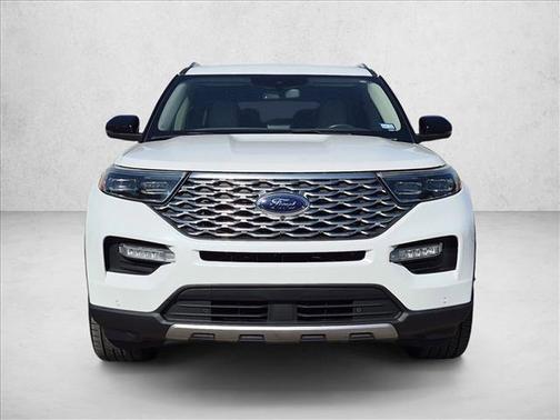 Star White Metallic Tri-Coat 2020 Ford Explorer Platinum