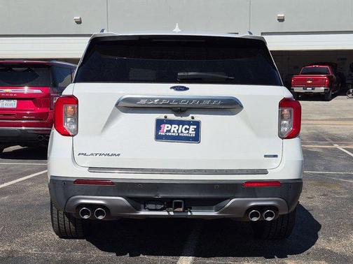 Star White Metallic Tri-Coat 2020 Ford Explorer Platinum