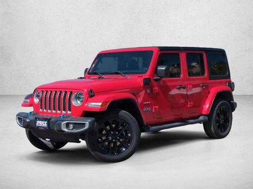 Firecracker Red Clearcoat 2022 Jeep Wrangler Unlimited 4xe Sahara