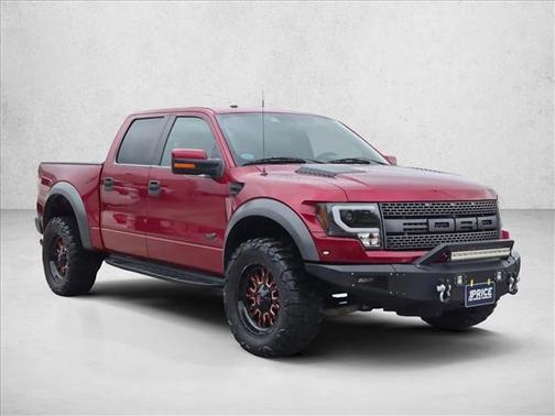 Red 2014 Ford F-150 SVT Raptor