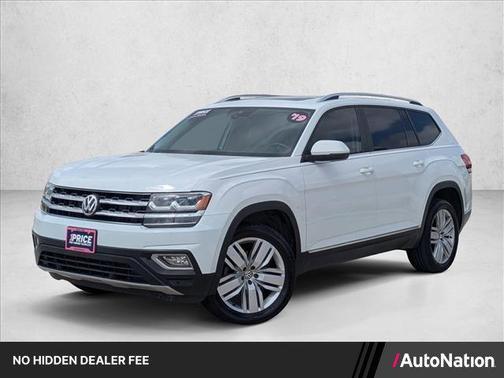 Pure White 2019 Volkswagen Atlas 3.6L SEL