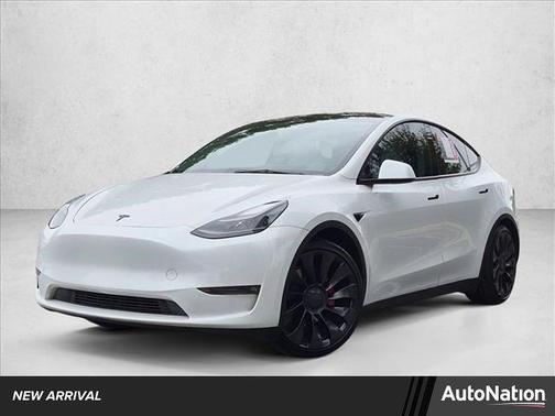 Pearl White Multi-Coat 2023 Tesla Model Y Performance Dual Motor All-Wheel Drive