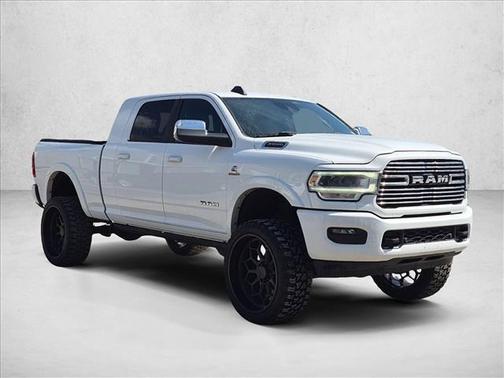 Bright White Clearcoat 2022 RAM 3500 Laramie Mega Cab 4x4 6'4' Box