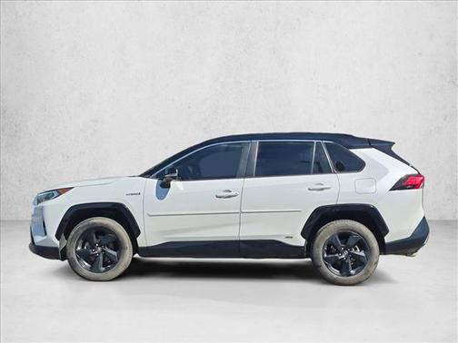 Blizzard Pearl w/Black Roof 2019 Toyota RAV4 Hybrid SE