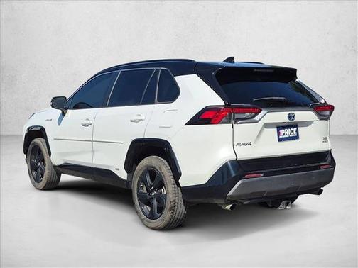 Blizzard Pearl w/Black Roof 2019 Toyota RAV4 Hybrid SE