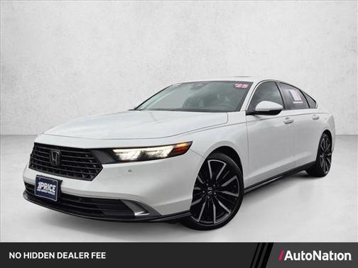 Platinum White Pearl 2025 Honda Accord Hybrid Touring