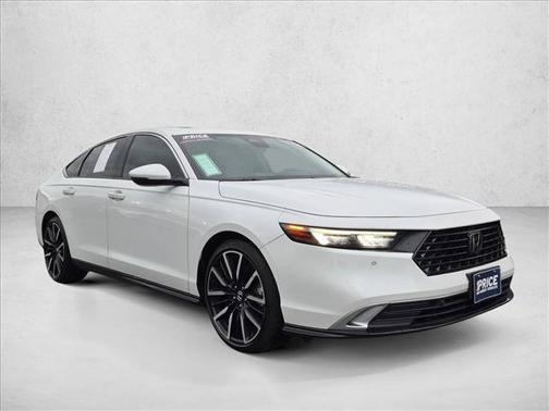 Platinum White Pearl 2025 Honda Accord Hybrid Touring