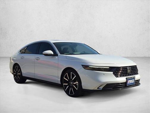 Platinum White Pearl 2025 Honda Accord Hybrid Touring