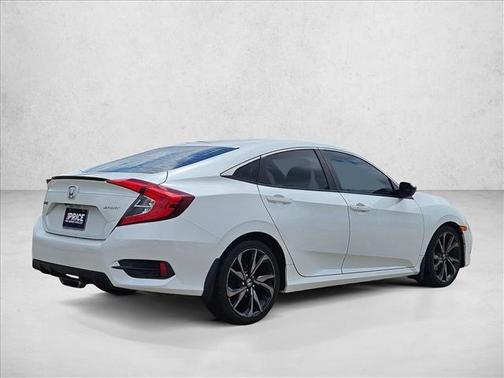 Platinum White Pearl 2019 Honda Civic Sport