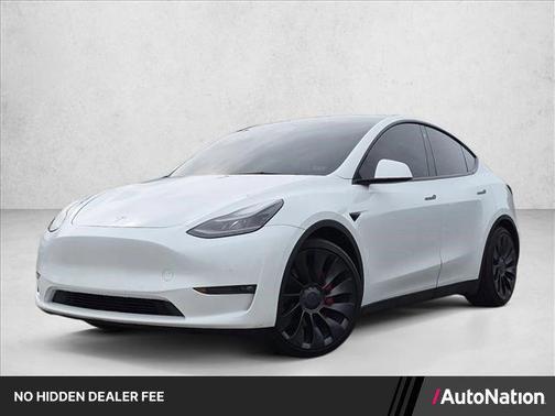 Pearl White Multi-Coat 2022 Tesla Model Y Performance Dual Motor All-Wheel Drive