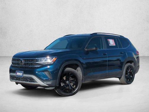 Tourmaline Blue Metallic 2022 Volkswagen Atlas 2.0T SE w/Technology