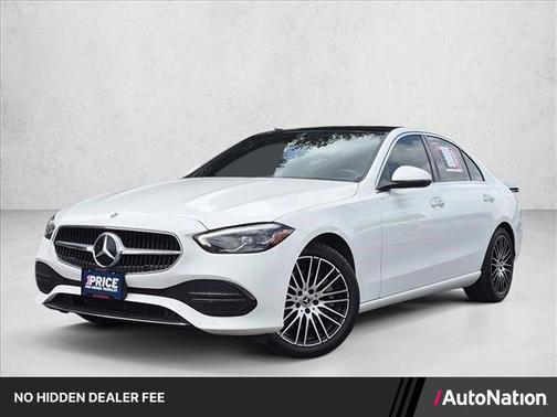 White 2022 Mercedes-Benz C-Class Sedan