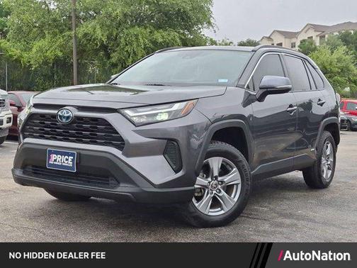 Silver/Gray 2022 Toyota RAV4 Hybrid XLE