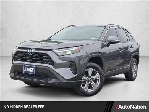 Silver/Gray 2022 Toyota RAV4 Hybrid XLE