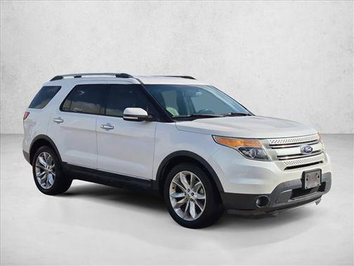 White Platinum Metallic Tri-Coat 2014 Ford Explorer Limited
