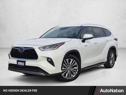 Blizzard Pearl 2021 Toyota Highlander Hybrid Platinum