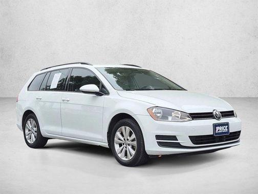 Pure White 2017 Volkswagen Golf SportWagen TSI S
