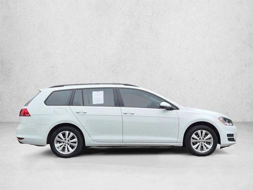 Pure White 2017 Volkswagen Golf SportWagen TSI S