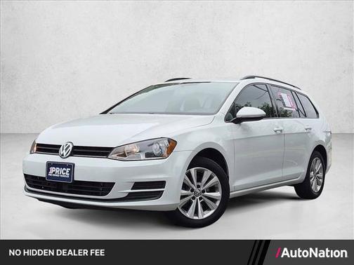 Pure White 2017 Volkswagen Golf SportWagen TSI S