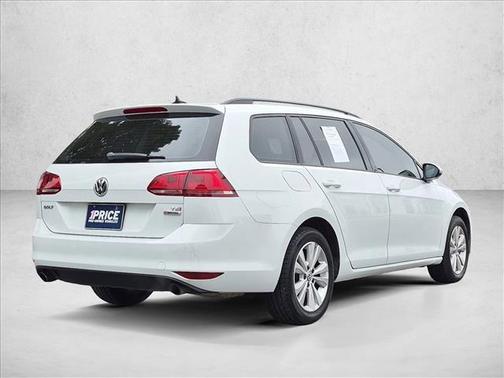 Pure White 2017 Volkswagen Golf SportWagen TSI S