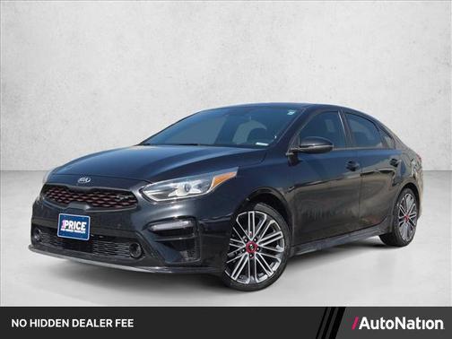 Aurora Black 2021 Kia Forte GT