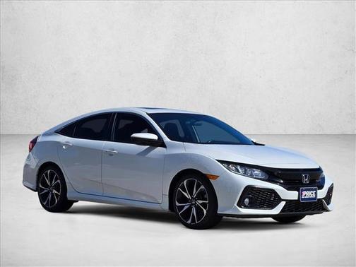 Platinum White Pearl 2019 Honda Civic Si Base