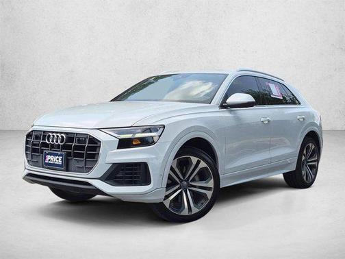 Glacier White Metallic 2020 Audi Q8 55 Premium Plus