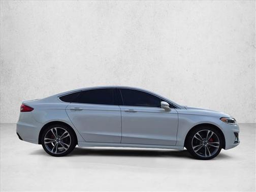 White Platinum Metallic Tri-Coat 2019 Ford Fusion Titanium