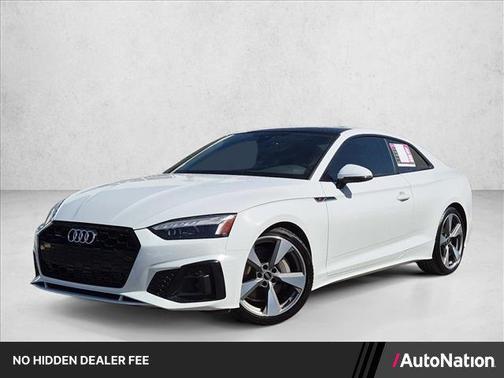 White 2021 Audi A5 45 S line Premium Plus