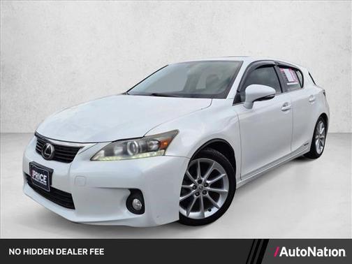 White 2012 Lexus CT 200h Premium